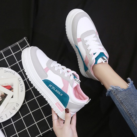 Spring White Shoes Female Student Running Board Shoes Casual Style Shoes Women