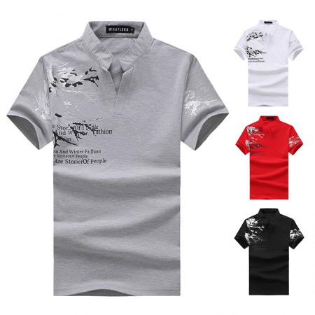 New Men's Printing Short-Sleeved Plus Size T-Shirt